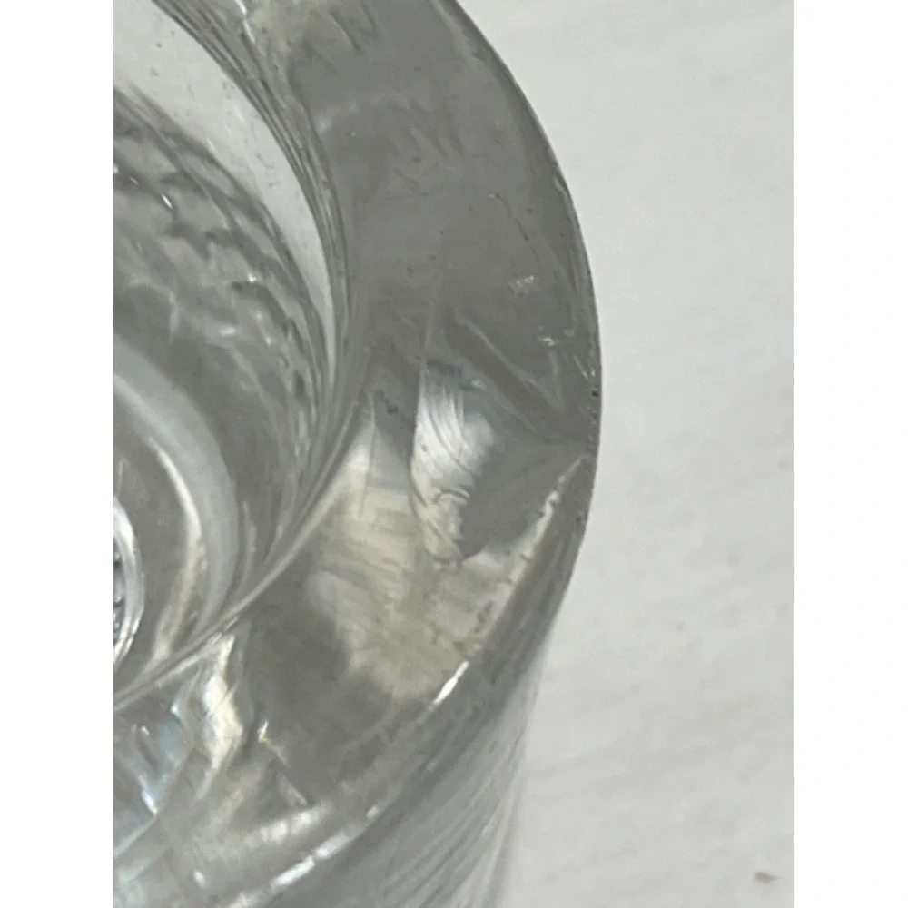 Clear Glass master Salt Cellar Open Top Round Shape Kitchen Decor 3.5